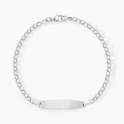 Bracelet Identité Marcel Maille Jaseron Or Blanc
