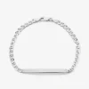 Bracelet Identité Zak Argent Blanc