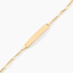 Bracelet Identite Bebe Or Jaune Bartolomee