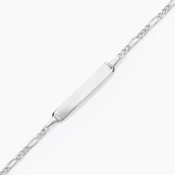 Bracelet Identite Bebe Or Blanc Bartolomee