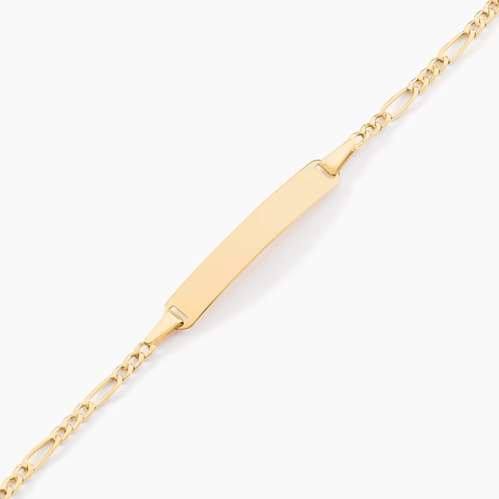 Bracelet Identite Bebe Or Jaune Bartolomee