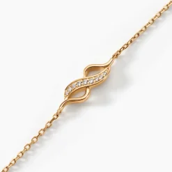 Bracelet Ishaae Plaqué Or Jaune Oxyde De Zirconium