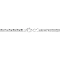 Bracelet Ivy Maille Haricot Or Blanc