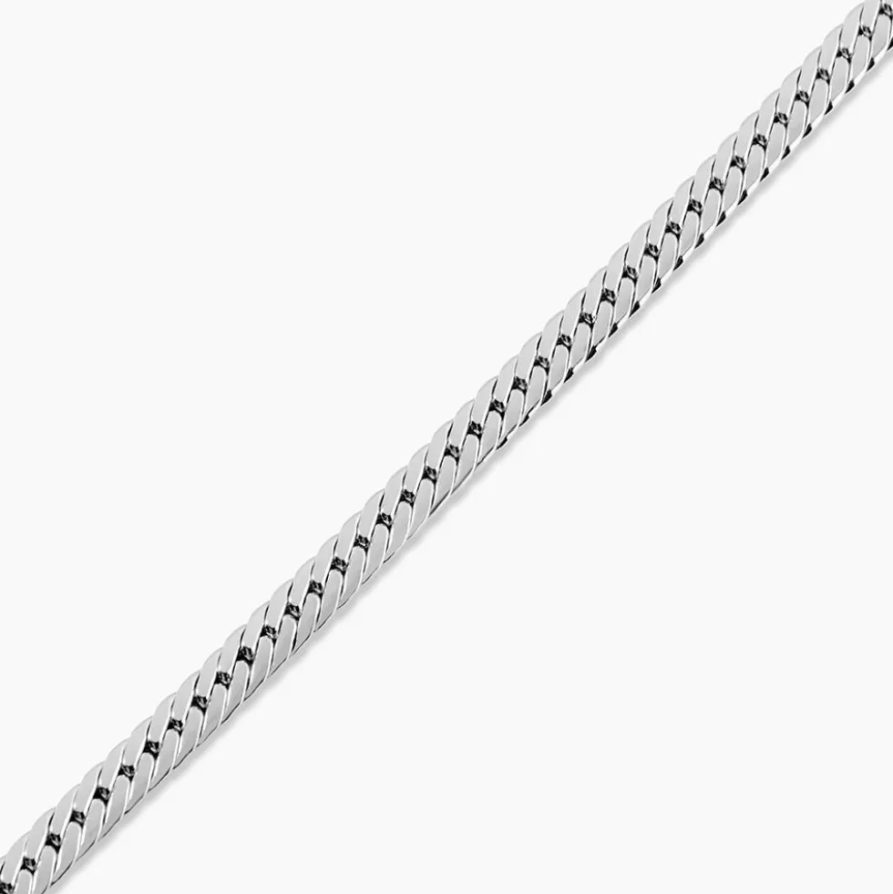 Bracelet Izel Maille Anglaise Or Blanc