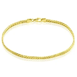 Bracelet Izel Maille Anglaise Or Jaune