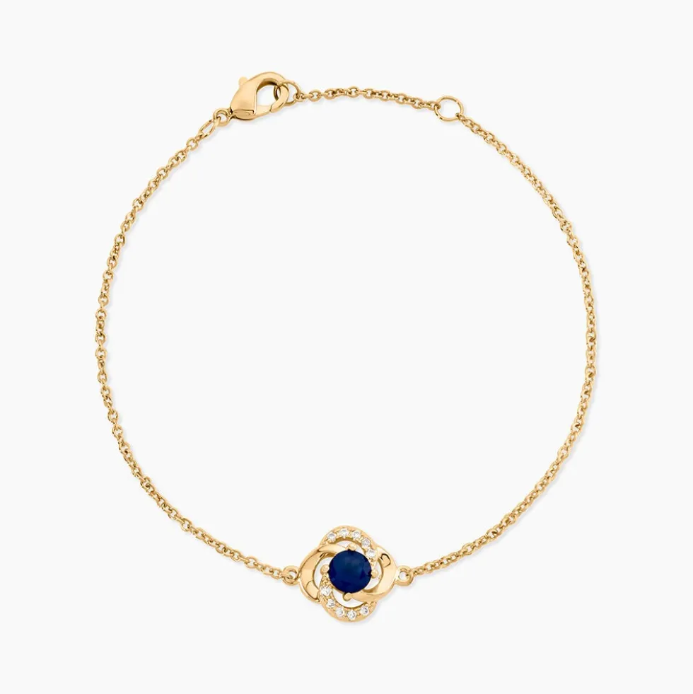 Bracelet Jaana Plaqué Or Jaune Verre Oxyde De Zirconium