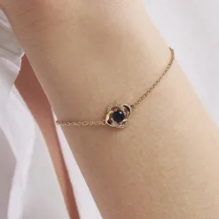 Bracelet Jaana Plaqué Or Jaune Verre Oxyde De Zirconium