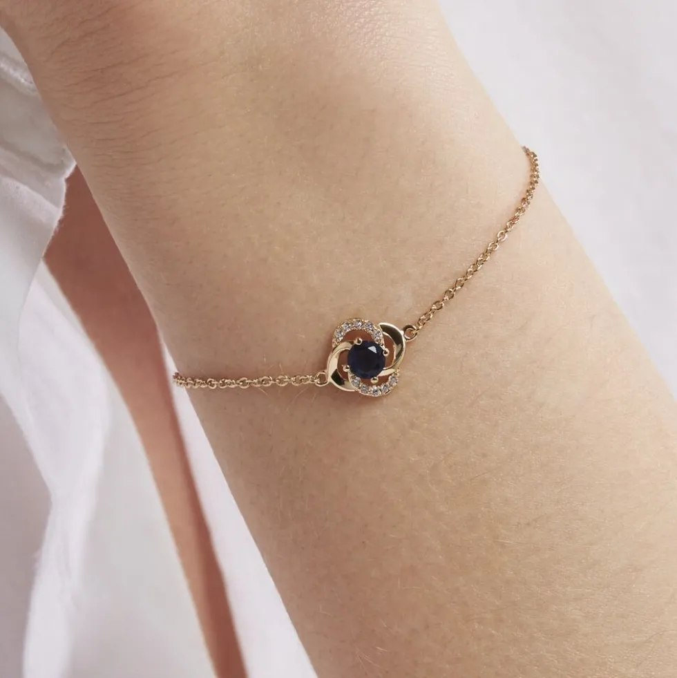 Bracelet Jaana Plaqué Or Jaune Verre Oxyde De Zirconium