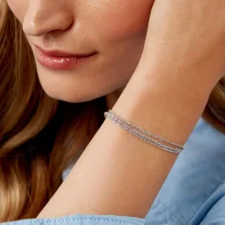 Bracelet Janelle Argent Blanc