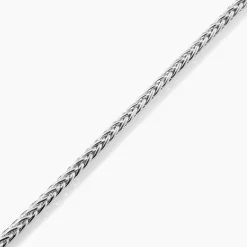 Bracelet Jany Maille Palmier Or Blanc