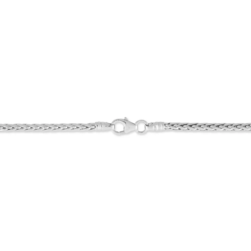 Bracelet Jany Maille Palmier Or Blanc