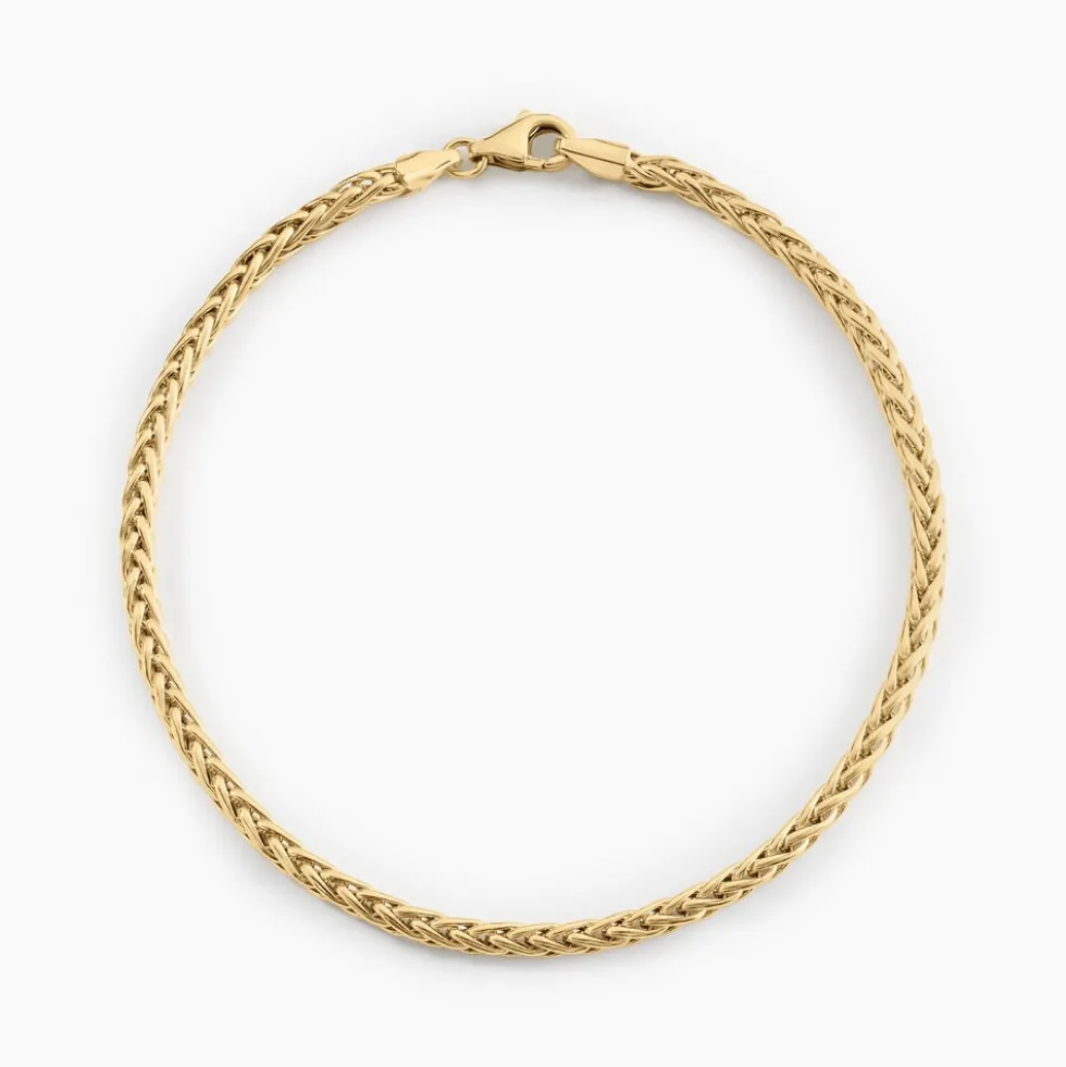 Bracelet Jany Maille Palmier Or Jaune
