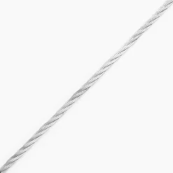 Bracelet Jasmin Tresse Or Blanc