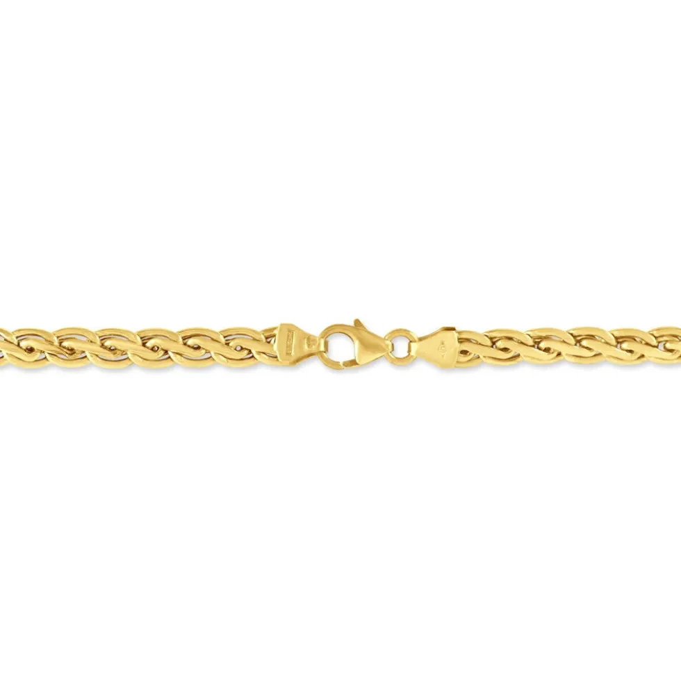 Bracelet Jayna Maille Palmier Or Jaune