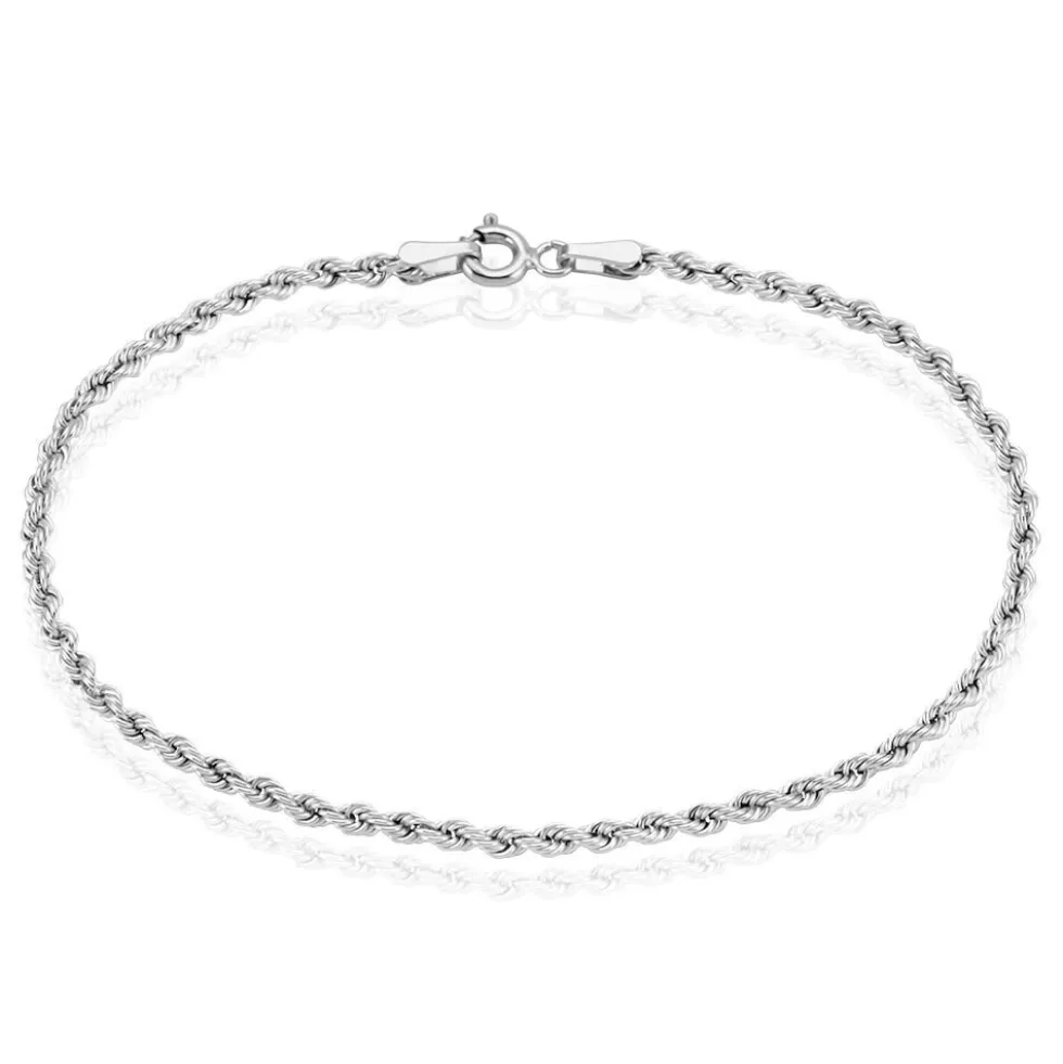 Bracelet Jerry Maille Corde Or Blanc