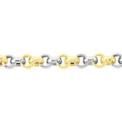 Bracelet Jodie Maille Jaseron Or Bicolore