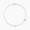 Bracelet Joia Or Jaune Argent Blanc Oxyde De Zirconium