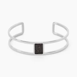 Bracelet Jonc Acier Blanc Maria