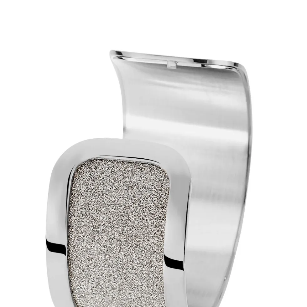 Bracelet Jonc Acier Blanc