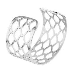 Bracelet Jonc Acier Blanc
