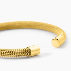 Bracelet Jonc Acier Doré Sibil