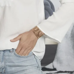 Bracelet Jonc Andor Acier Dore