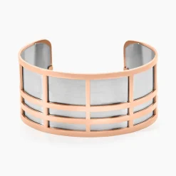 Bracelet Jonc Andria Acier Rose
