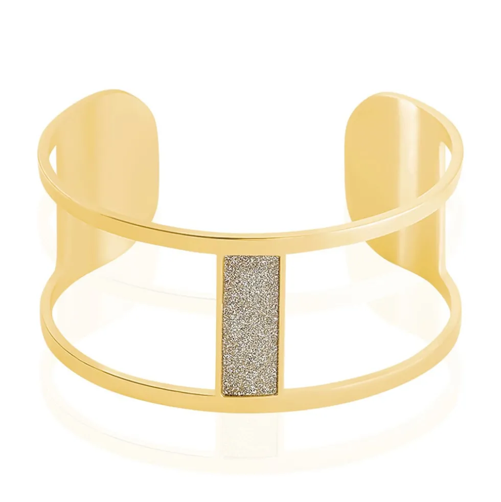 Bracelet Jonc Aness Acier Jaune