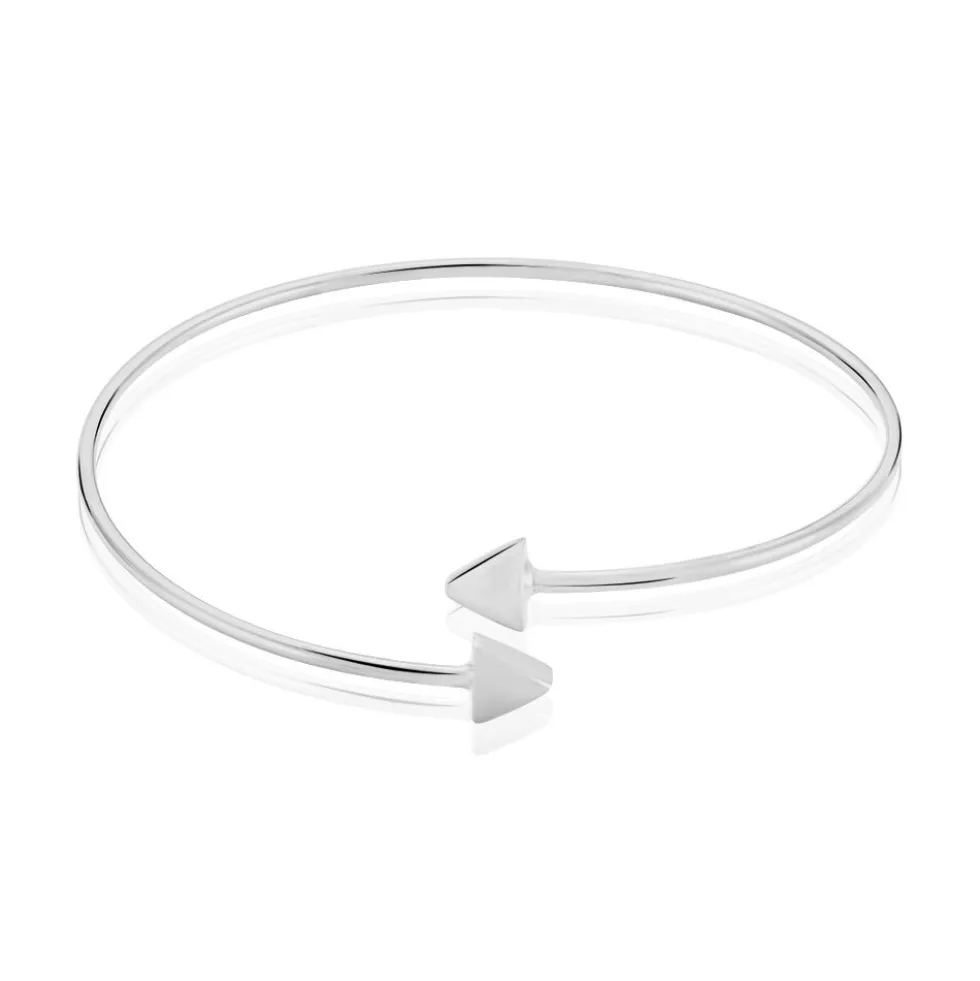 Bracelet Jonc Athanaise Argent Blanc