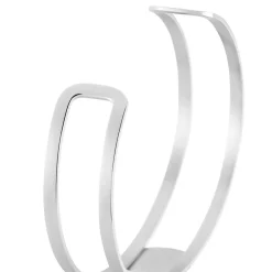 Bracelet Jonc Eline Acier Blanc Pierre De Synthese