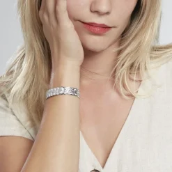 Bracelet Jonc Imagine Florette Acier Blanc