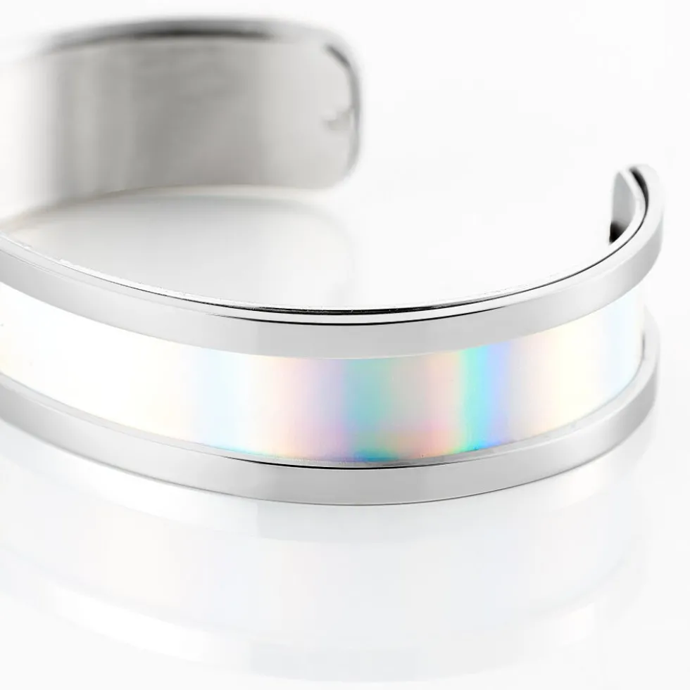 Bracelet Jonc Kayssi Acier Blanc
