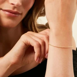 Bracelet Jonc Lou Plaqué Or Jaune