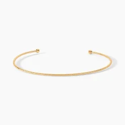 Bracelet Jonc Lou Plaqué Or Jaune