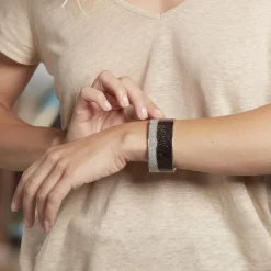 Bracelet Jonc Marie-adelaide Acier Blanc