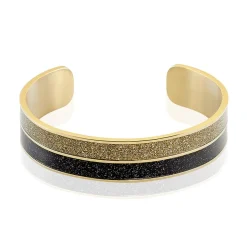 Bracelet Jonc Marie-adelaide Acier Jaune