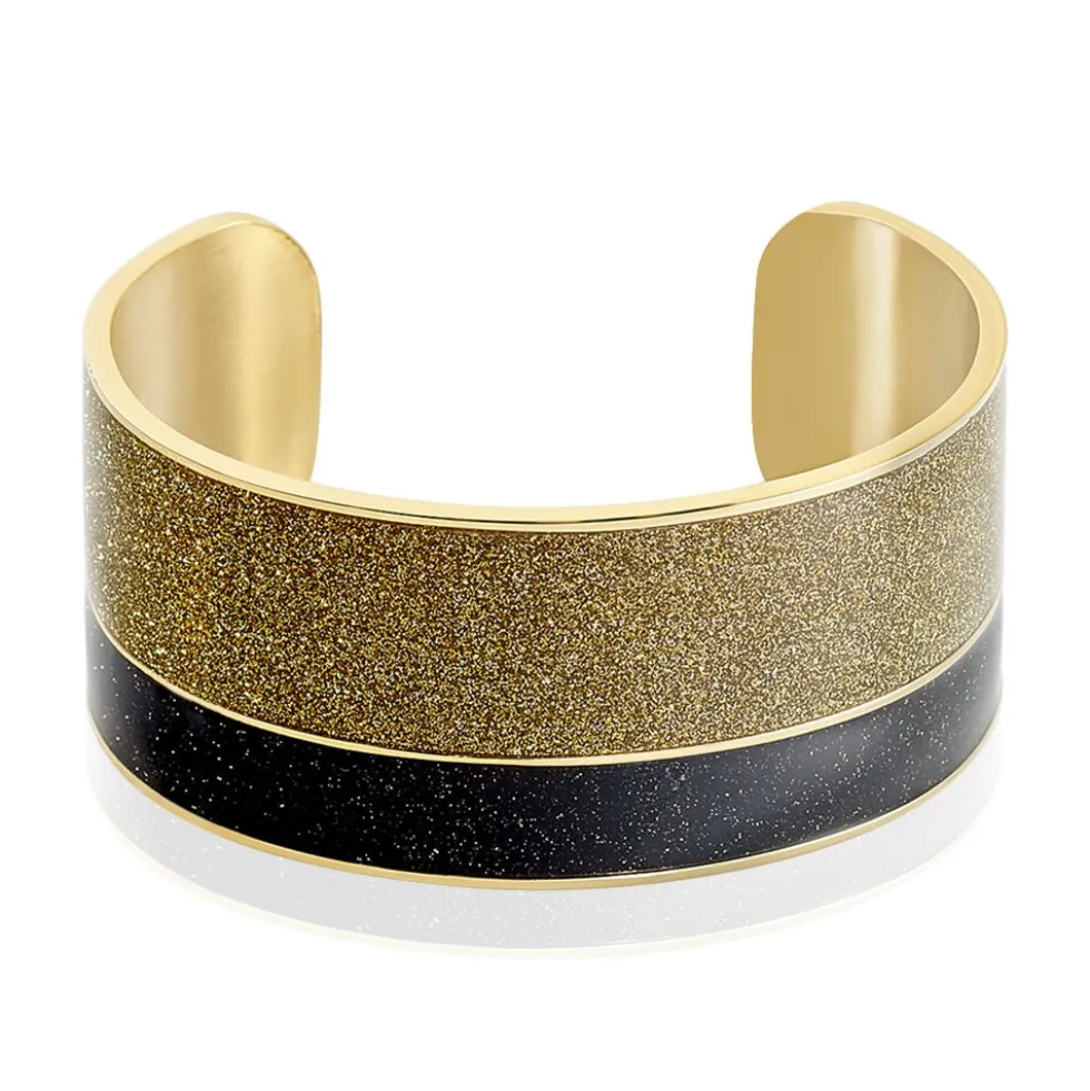 Bracelet Jonc Marie-adelaide Acier Jaune
