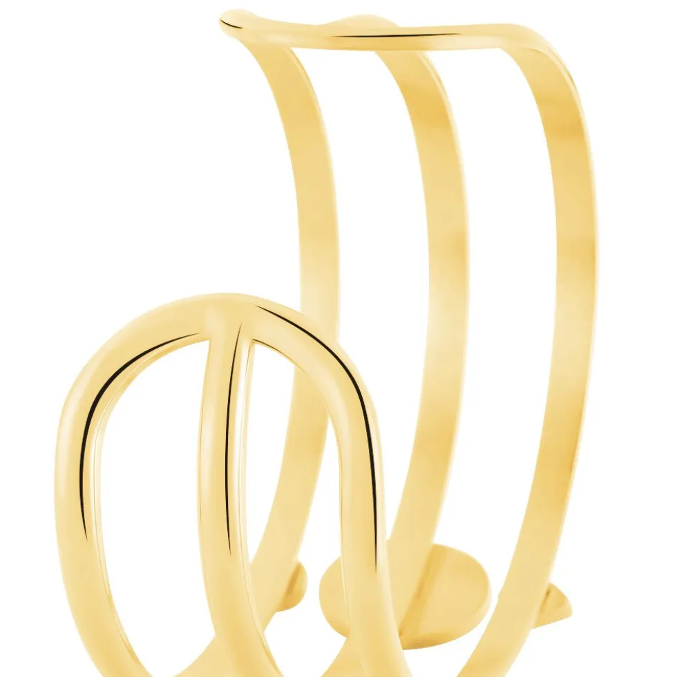 Bracelet Jonc Melissane Acier Jaune Pierre De Synthese
