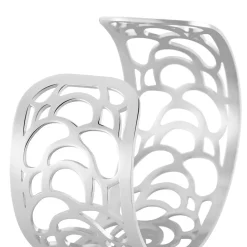 Bracelet Jonc Meyline Acier Blanc Strass