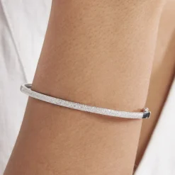 Bracelet Jonc Or Blanc Stasya Diamants