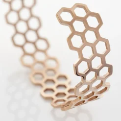 Bracelet Jonc Ouvert Acier Rose Buglose