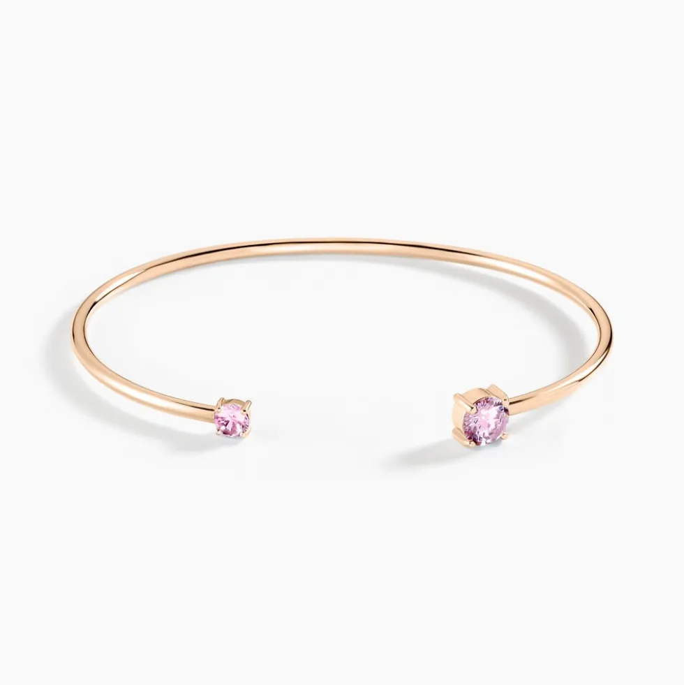 Bracelet Jonc Rio Argent Rose Oxyde De Zirconium
