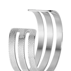 Bracelet Jonc Sirine Acier Blanc