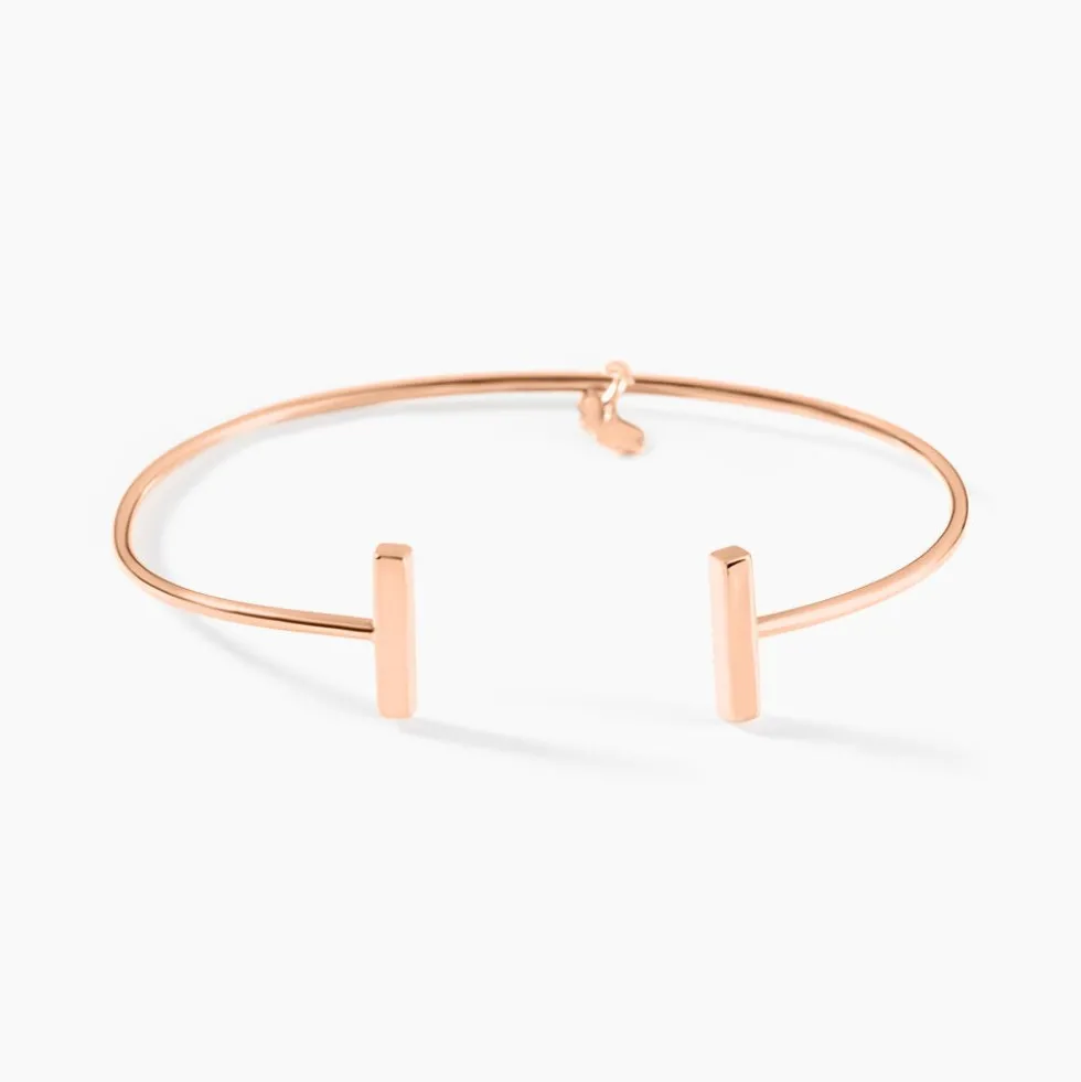 Bracelet Jonc Tullia Argent Rose