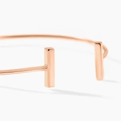 Bracelet Jonc Tullia Argent Rose