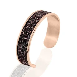 Bracelet Jonc Willis Acier Rose