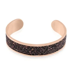 Bracelet Jonc Willis Acier Rose