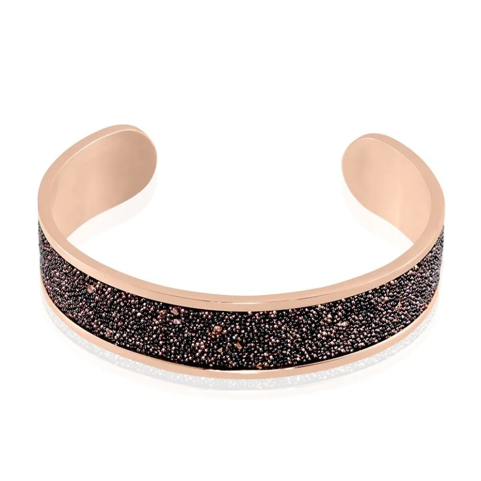 Bracelet Jonc Willis Acier Rose