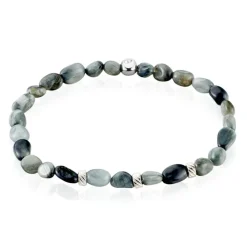 Bracelet Jourdan Boreal Argent Blanc Quartz
