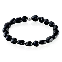 Bracelet Jourdan Boreal Argent Blanc Agate